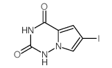 6-iodo-pyrrolo[2,1-f][1,2,4]triazin-2,4-dione structure