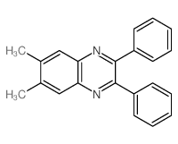 6,7-dimethyl-2,3-diphenyl-quinoxaline structure