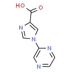 1-(Pyrazin-2-yl)-1H-imidazole-4-carboxylic acid Structure