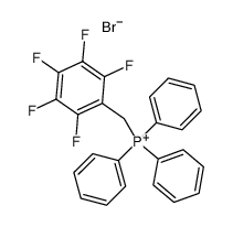 (2,3,4,5,6-pentafluorobenzyl)triphenylphosphonium bromide structure