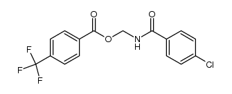 (4-chlorobenzamido)methyl 4-(trifluoromethyl)benzoate结构式