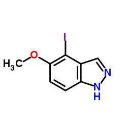 4-Iodo-5-methoxy-1H-indazole Structure