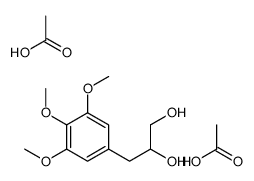 acetic acid,3-(3,4,5-trimethoxyphenyl)propane-1,2-diol结构式