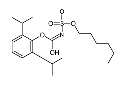 [2,6-di(propan-2-yl)phenyl] N-hexoxysulfonylcarbamate Structure