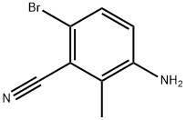 3-氨基-6-溴-2-甲基苄腈结构式