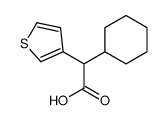 alpha-cyclohexylthiophen-3-acetic acid Structure