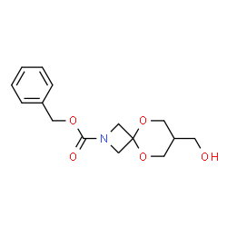 Benzyl 7-(hydroxymethyl)-5,9-dioxa-2-azaspiro[3.5]nonane-2-carboxylate结构式