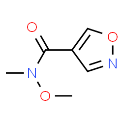 4-Isoxazolecarboxamide,N-methoxy-N-methyl-(9CI) Structure