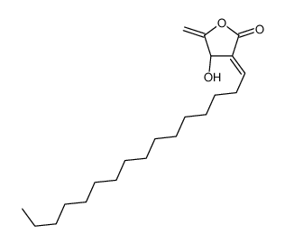 (3Z,4R)-3-hexadecylidene-4-hydroxy-5-methylideneoxolan-2-one结构式