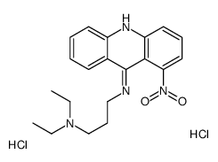 diethyl-[3-[(1-nitroacridin-9-yl)azaniumyl]propyl]azanium,dichloride结构式