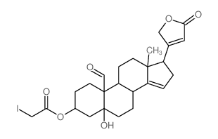 5b-Carda-14,20(22)-dienolide, 3b,5-dihydroxy-19-oxo-,3-(iodoacetate) (8CI) picture