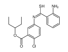 pentan-3-yl 5-[(2-aminobenzenecarbothioyl)amino]-2-chlorobenzoate结构式