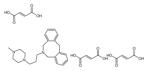 (Z)-but-2-enedioic acid,11-[3-(4-methylpiperazin-1-yl)propyl]-10,12-dihydro-5H-benzo[d][2]benzazocine结构式