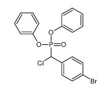 Diphenyl 4-bromo-alpha-chlorobenzylphosphonate Structure