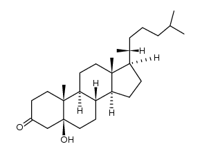 5β-Hydroxy-5β-cholestan-3-one结构式