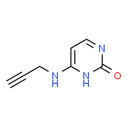 2(1H)-Pyrimidinone, 4-(2-propynylamino)- (9CI)结构式