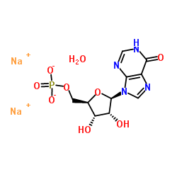 Sodium 5'-O-phosphonatoinosine hydrate (2:1:1) Structure