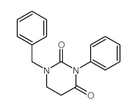 2,4(1H,3H)-Pyrimidinedione,dihydro-3-phenyl-1-(phenylmethyl)- structure