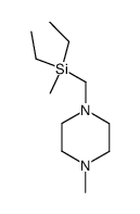 Piperazine, 1-[(diethylmethylsilyl)methyl]-4-methyl- (8CI) Structure