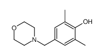 2,6-二甲基-4-(吗啉-4-甲基)苯酚结构式