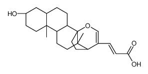 14β,21-Epoxy-3β-hydroxy-5β-chola-20,22-dien-24-oic acid结构式