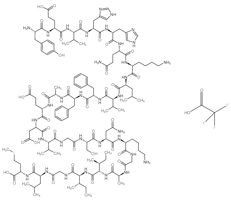 Amyloid β-Protein (10-35) trifluoroacetate salt Structure