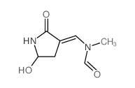 Formamide,N-[(5-hydroxy-2-oxo-3-pyrrolidinylidene)methyl]-N-methyl- structure