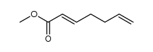 (E)-hepta-2,6-dienoic acid methyl ester Structure