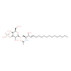 C2 3'-sulfo Galactosylceramide (d18:1/2:0)结构式