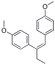 1,1'-(1-Ethyl-1,2-ethenediyl)bis(4-methoxybenzene) structure