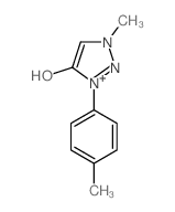 1H-1,2,3-Triazolium,4-hydroxy-1-methyl-3-(4-methylphenyl)-, inner salt结构式