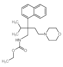 Carbamic acid,[2-(1-methylethyl)-4-(4-morpholinyl)-2-(1-naphthalenyl)butyl]-, ethyl ester(9CI) picture