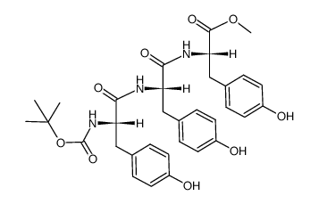 Boc-Tyr-Tyr-Tyr-OMe结构式