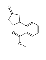 ethyl 2-(3-oxocyclopentyl)benzoate Structure