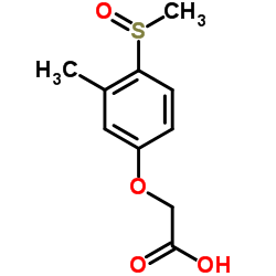 [3-Methyl-4-(methylsulfinyl)phenoxy]acetic acid Structure