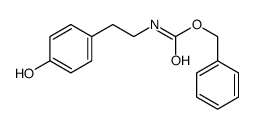 苄基 N-[2-(4-羟基苯基)乙基]氨基甲酸酯结构式