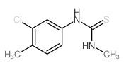 Thiourea,N-(3-chloro-4-methylphenyl)-N'-methyl- Structure