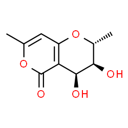 2H,5H-Pyrano[4,3-b]pyran-5-one, 3,4-dihydro-3,4-dihydroxy-2,7-dimethyl-, (2R,3S,4S)-rel- (9CI) picture