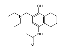 N--[3-[(diethylamino)methyl]-5,6,7,8-tetrahydro-4-hydroxy-1-naphthalenyl]acetamide Structure