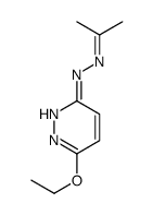 (6-Ethoxy-3-pyridazinyl)hydrazone of 2-propanone Structure