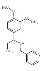 1-(3,4-dimethoxyphenyl)-N-(pyridin-3-ylmethyl)propan-1-amine结构式