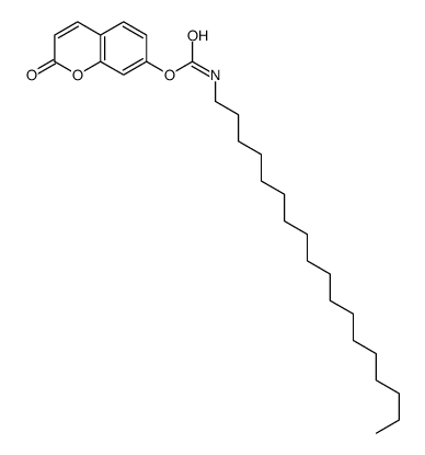 (2-oxochromen-7-yl) N-octadecylcarbamate结构式