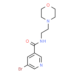 5-bromo-N-(2-morpholinoethyl)nicotinamide structure