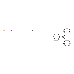 Triphenylcarbenium hexachloroantimonate structure