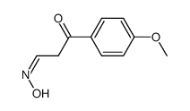 (Z)-3-(4-methoxyphenyl)-3-oxopropanal oxime Structure