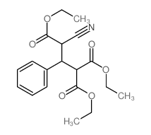 1,1,3-triethyl 3-cyano-2-phenyl-propane-1,1,3-tricarboxylate Structure