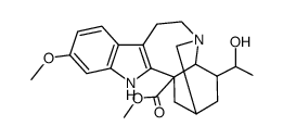 20-hydroxy-13-methoxy-ibogamine-18-carboxylic acid methyl ester结构式