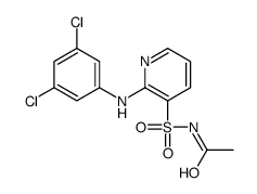 N-[2-(3,5-dichloroanilino)pyridin-3-yl]sulfonylacetamide结构式