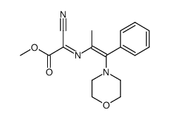 cyano-(1-methyl-2-morpholin-4-yl-2-phenyl-vinylimino)-acetic acid methyl ester Structure