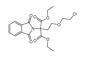 diethyl 2-(2-chloroethoxy) ethylphthalimidomalonate结构式